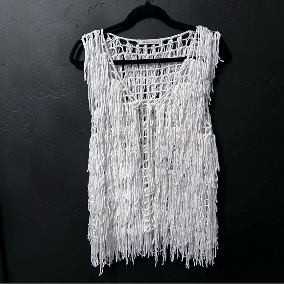 Michael Farrell women vest crochet Size:S Color white Boho, Festival, Summer - Picture 3 of 11